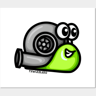 Turbo Snail (Version 1) - Lime Green Posters and Art